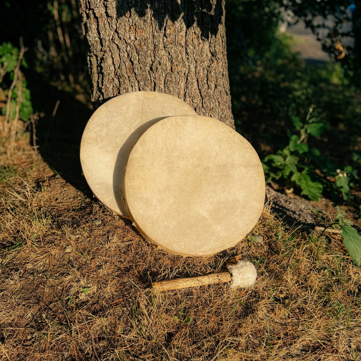 Brazilian Ceremonial Cowhide Frame Drum