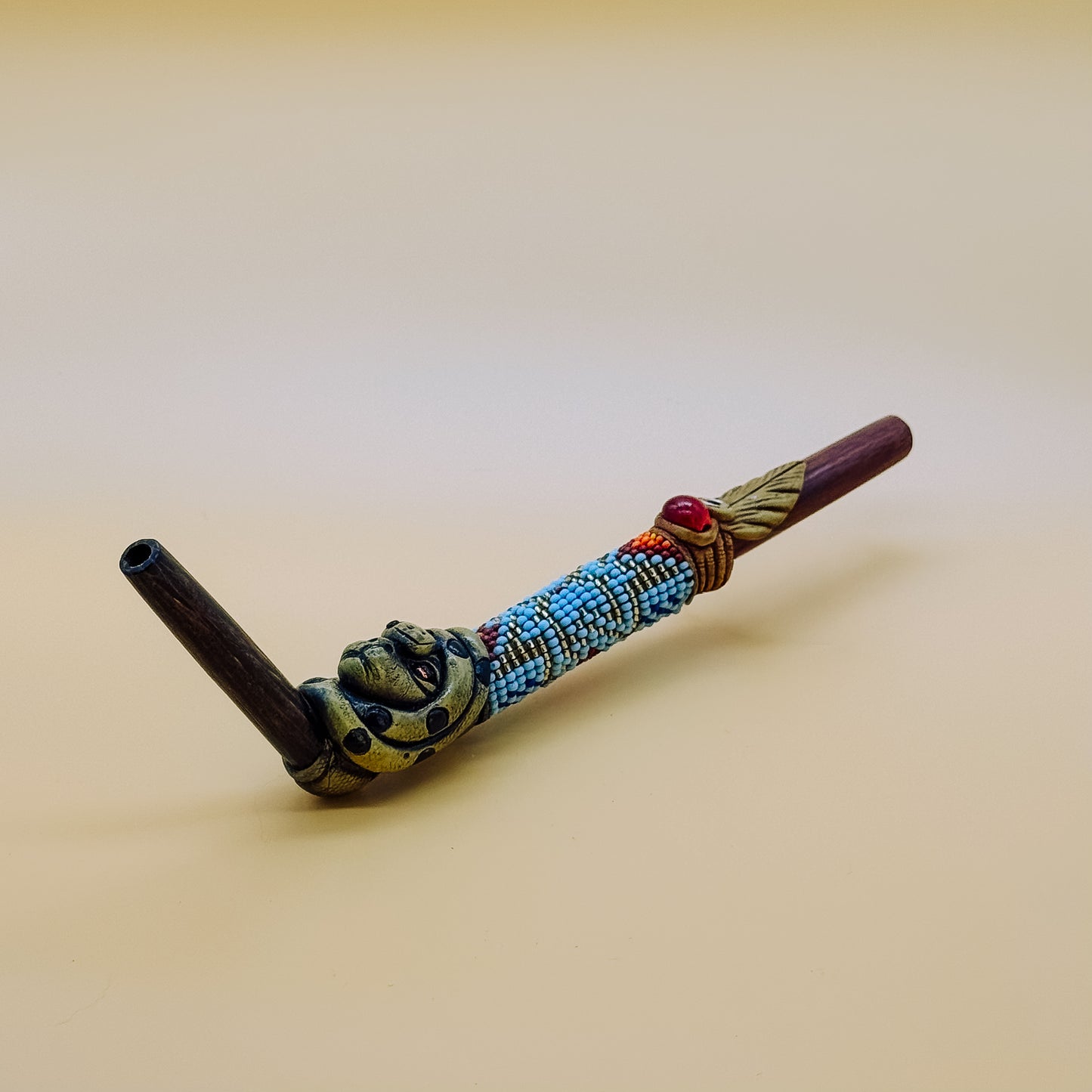 Portable Andean Tepi - Mask & Turquoise Beadwork