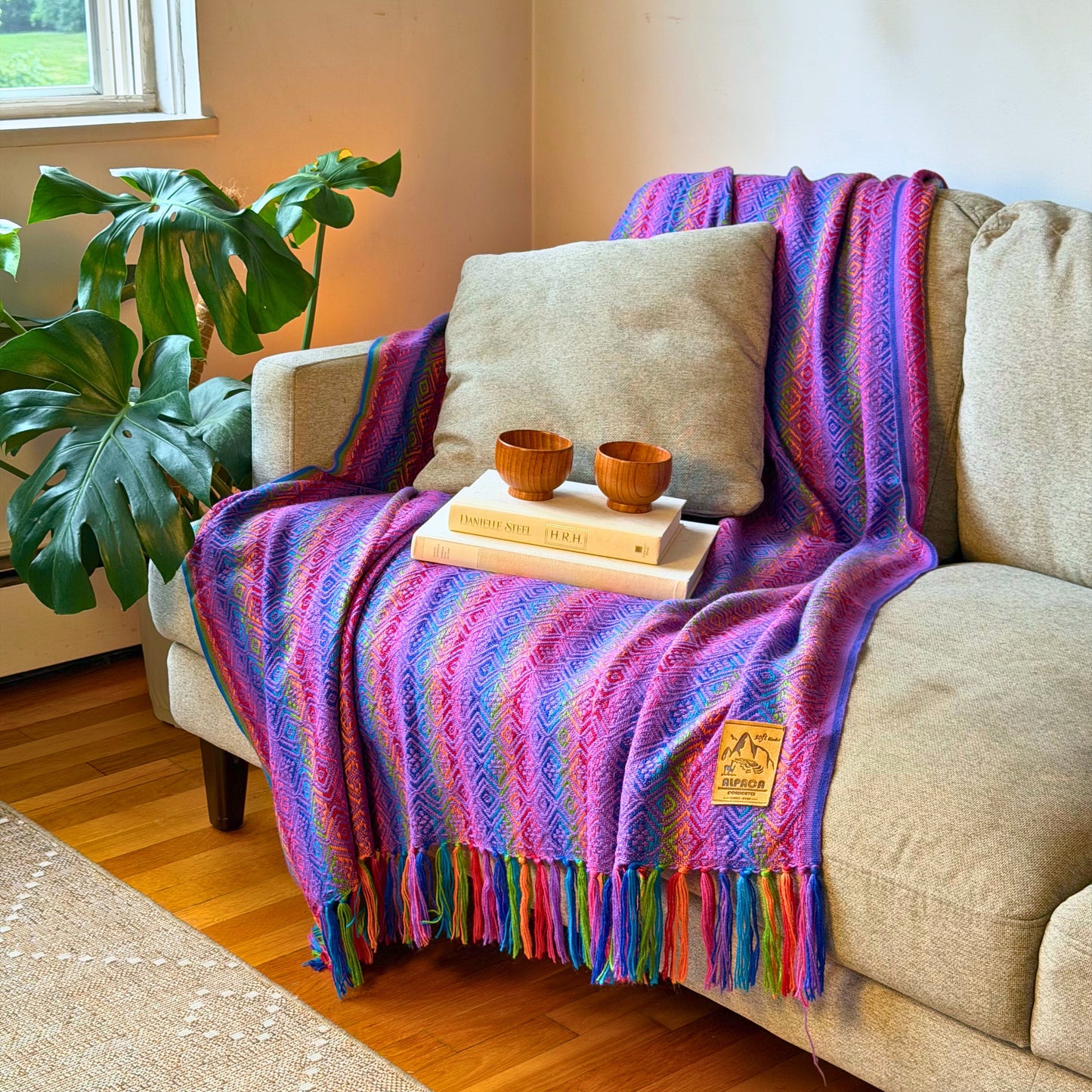 Andean Blanket No. 03 - draped over armchair