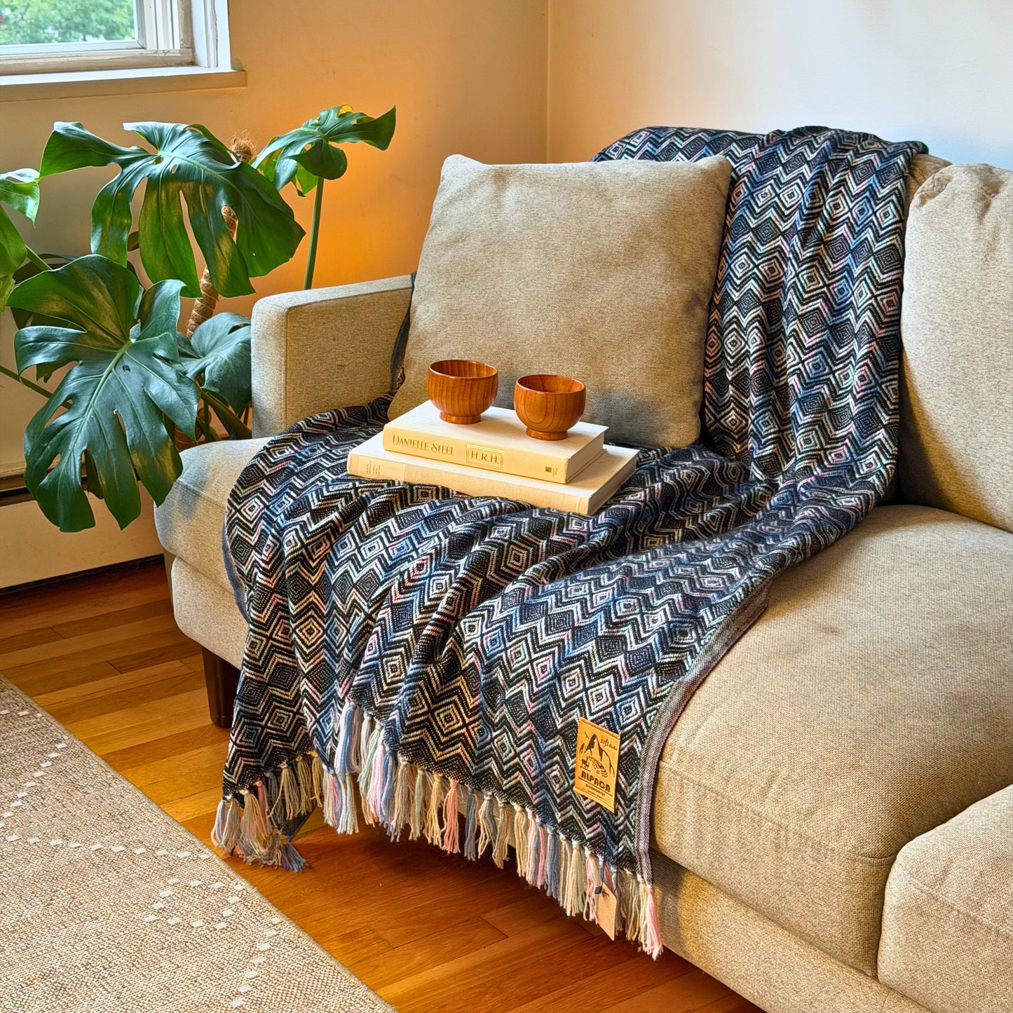 Andean Blanket No. 05 - draped over armchair