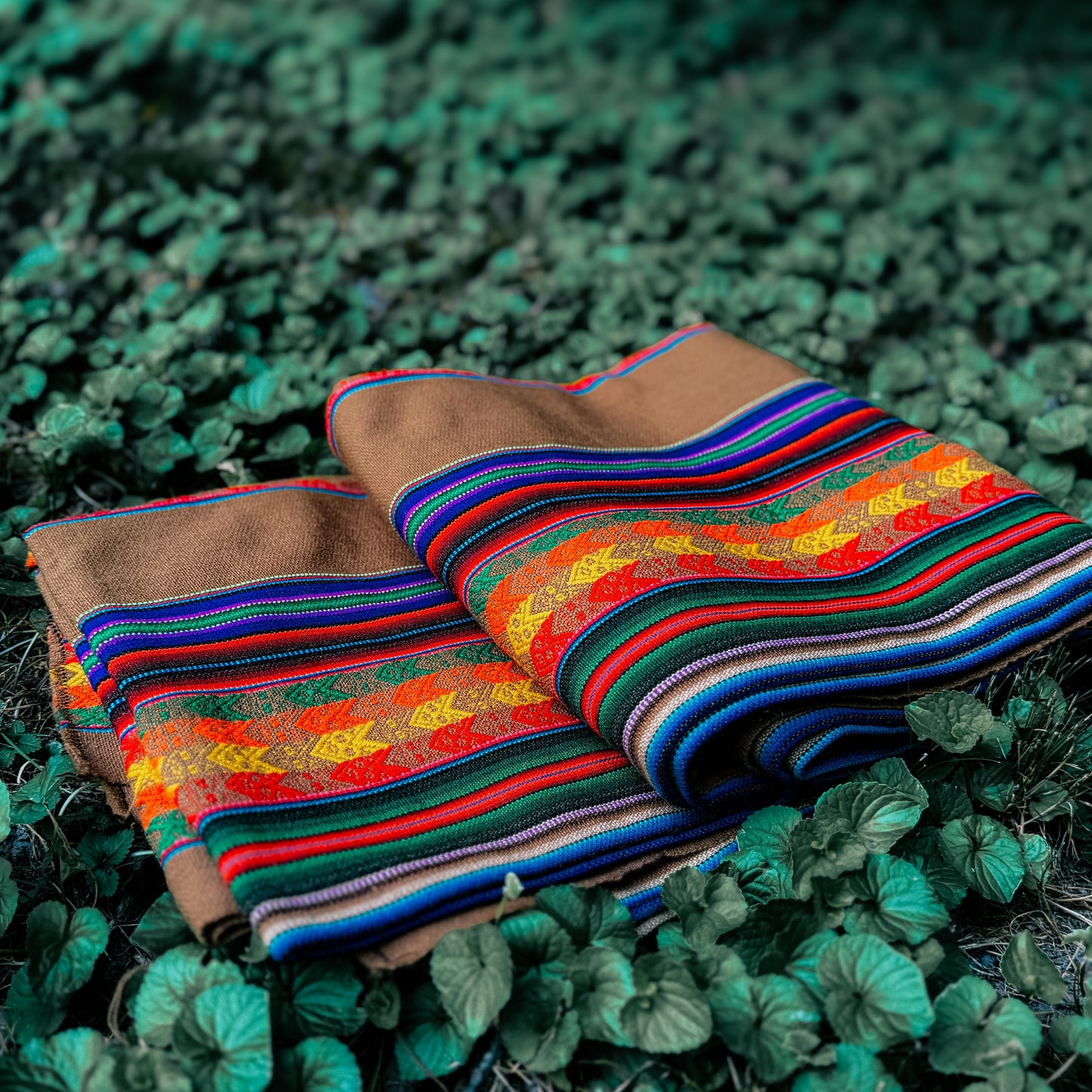 Andean Textile – Earth & Rainbow