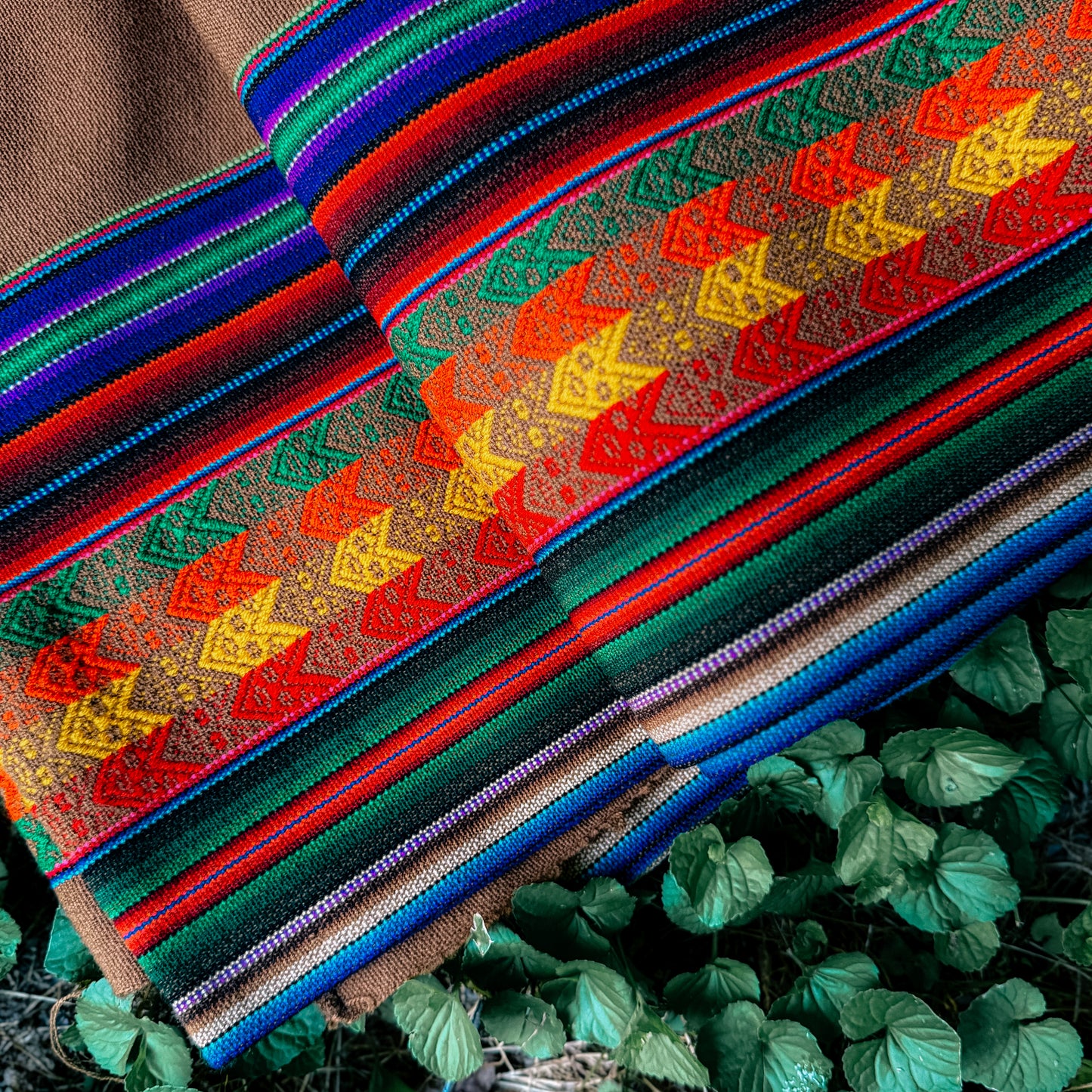Andean Textile – Earth & Rainbow