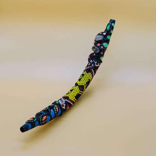 Shipibo Tepi - Dark Beadwork & Carved Spiral