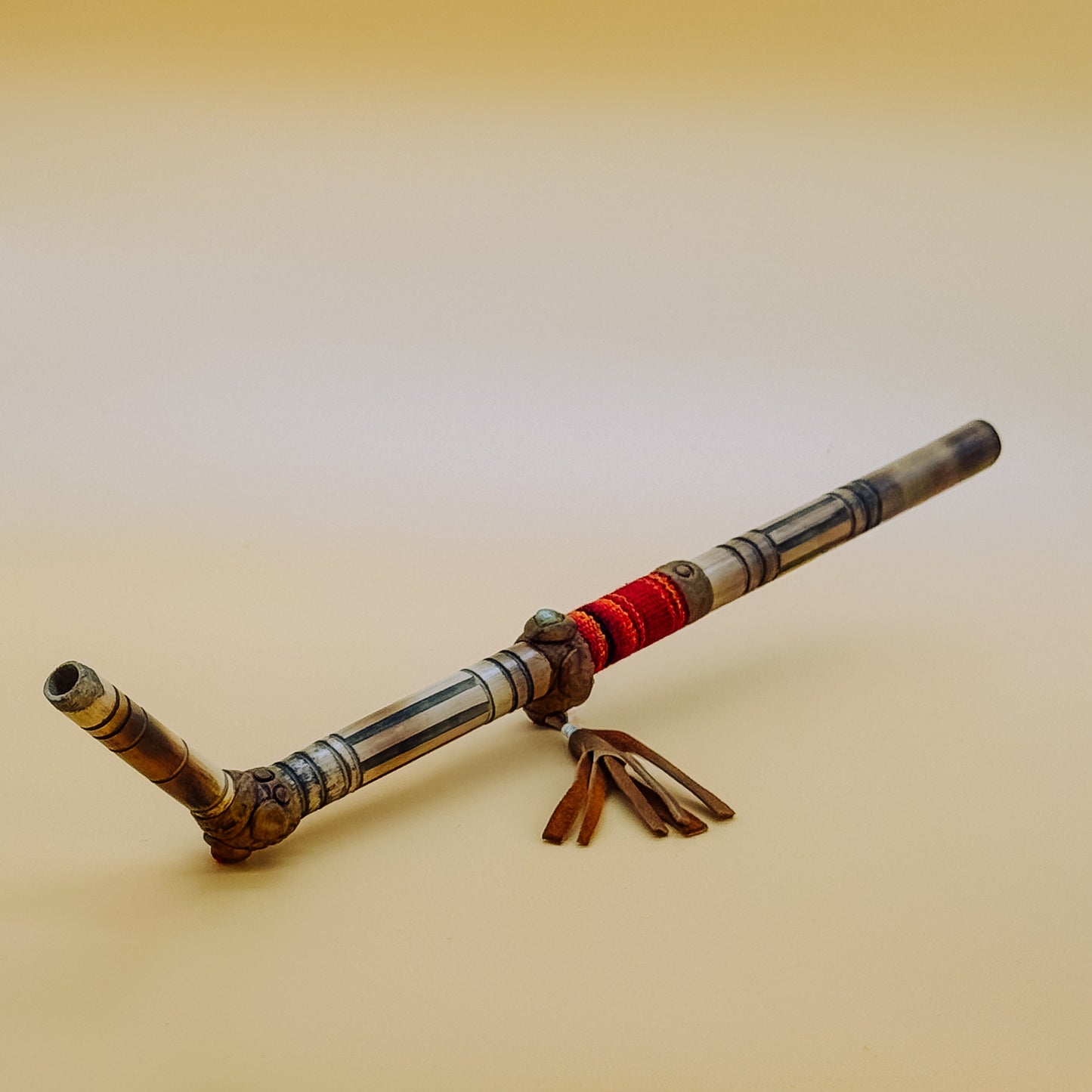 Sacred Valley Tepi - Bamboo & Red Textile