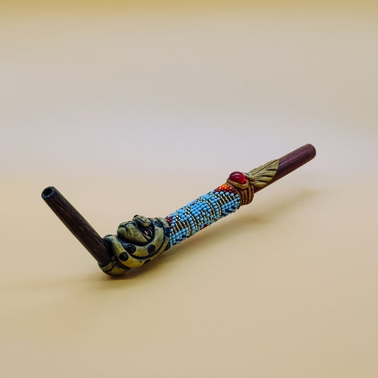 Portable Andean Tepi - Mask & Turquoise Beadwork
