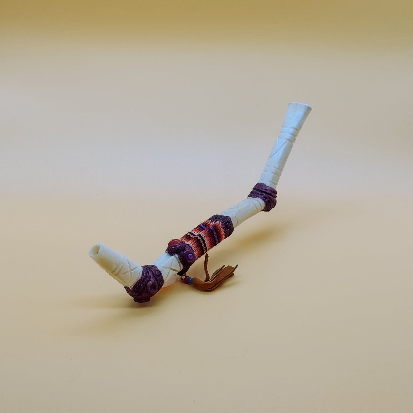 Sacred Valley Tepi - White Bone & Purple Detail