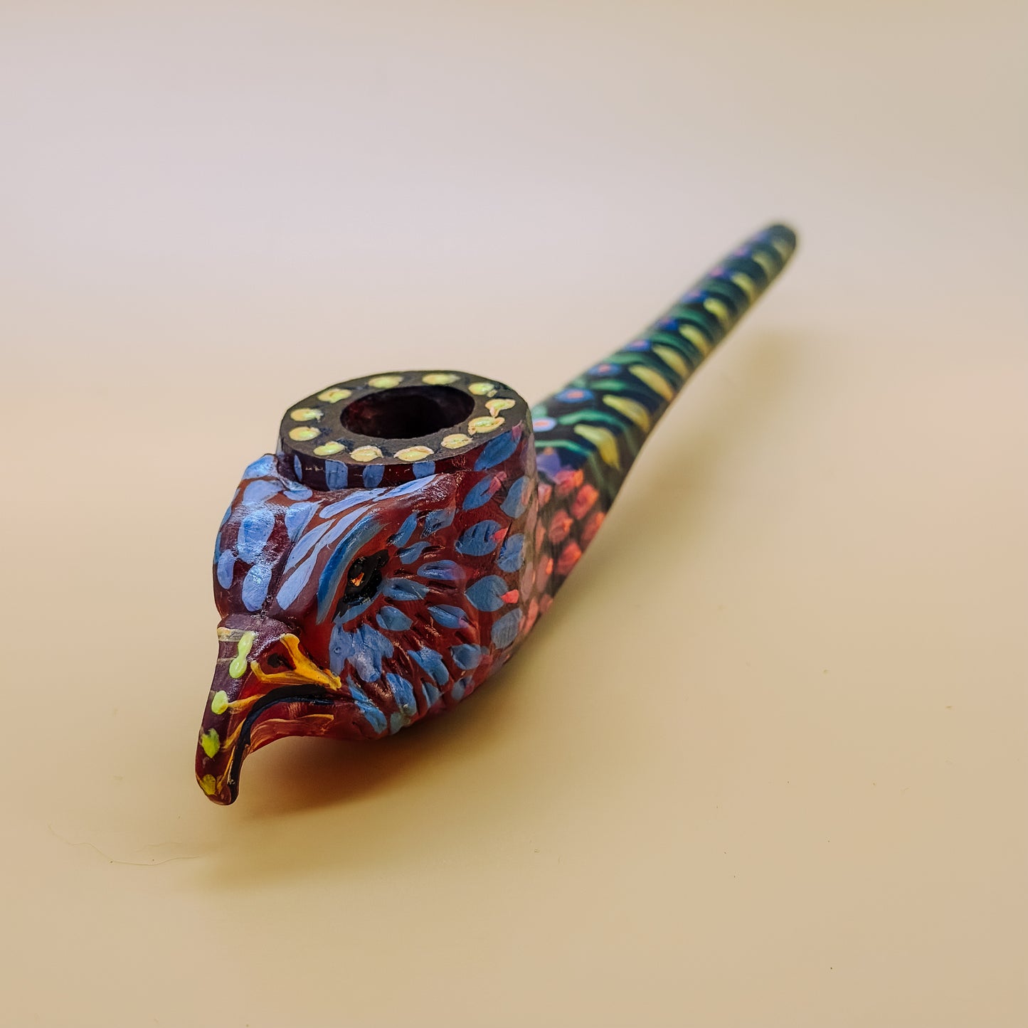 Shipibo Eagle Prayer Pipe