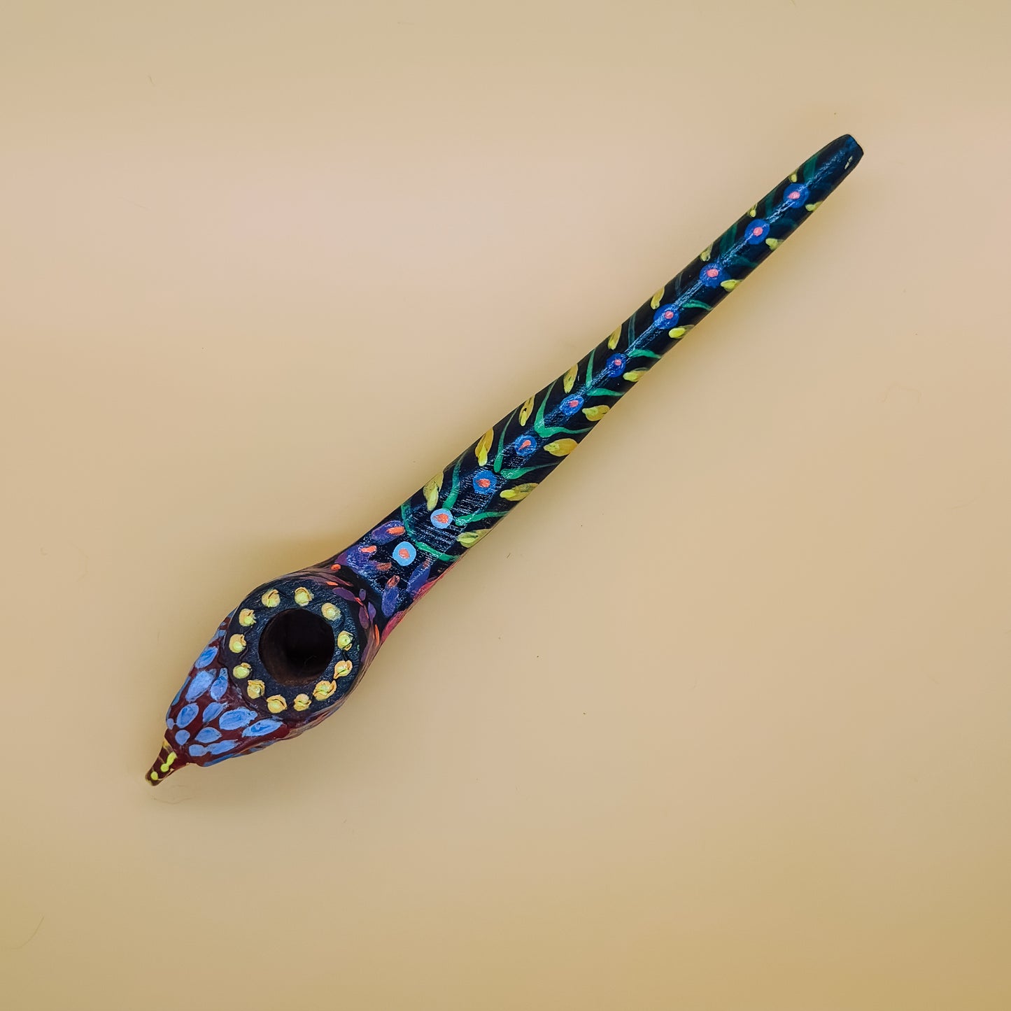 Shipibo Eagle Prayer Pipe