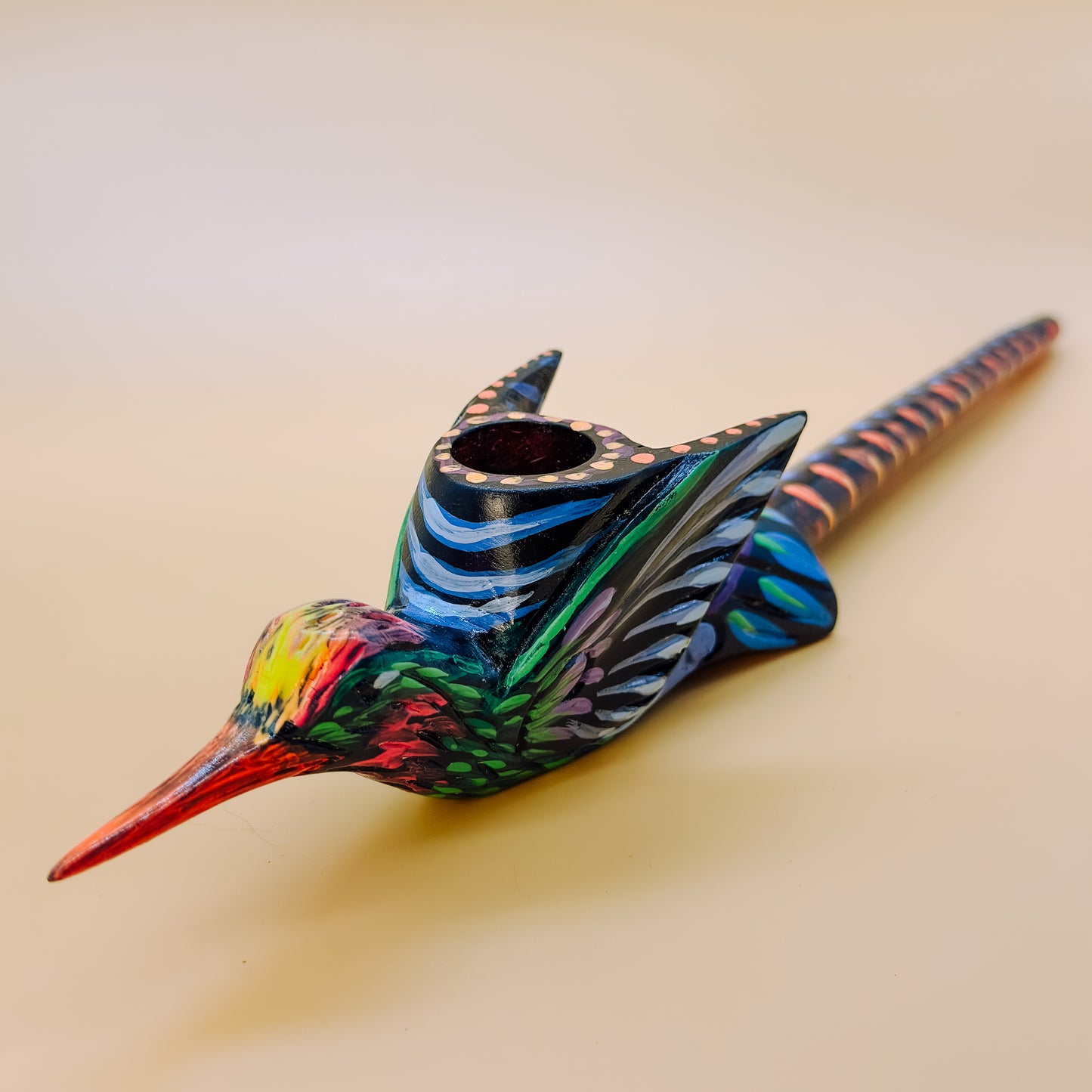 Shipibo Hummingbird Flight Prayer Pipe