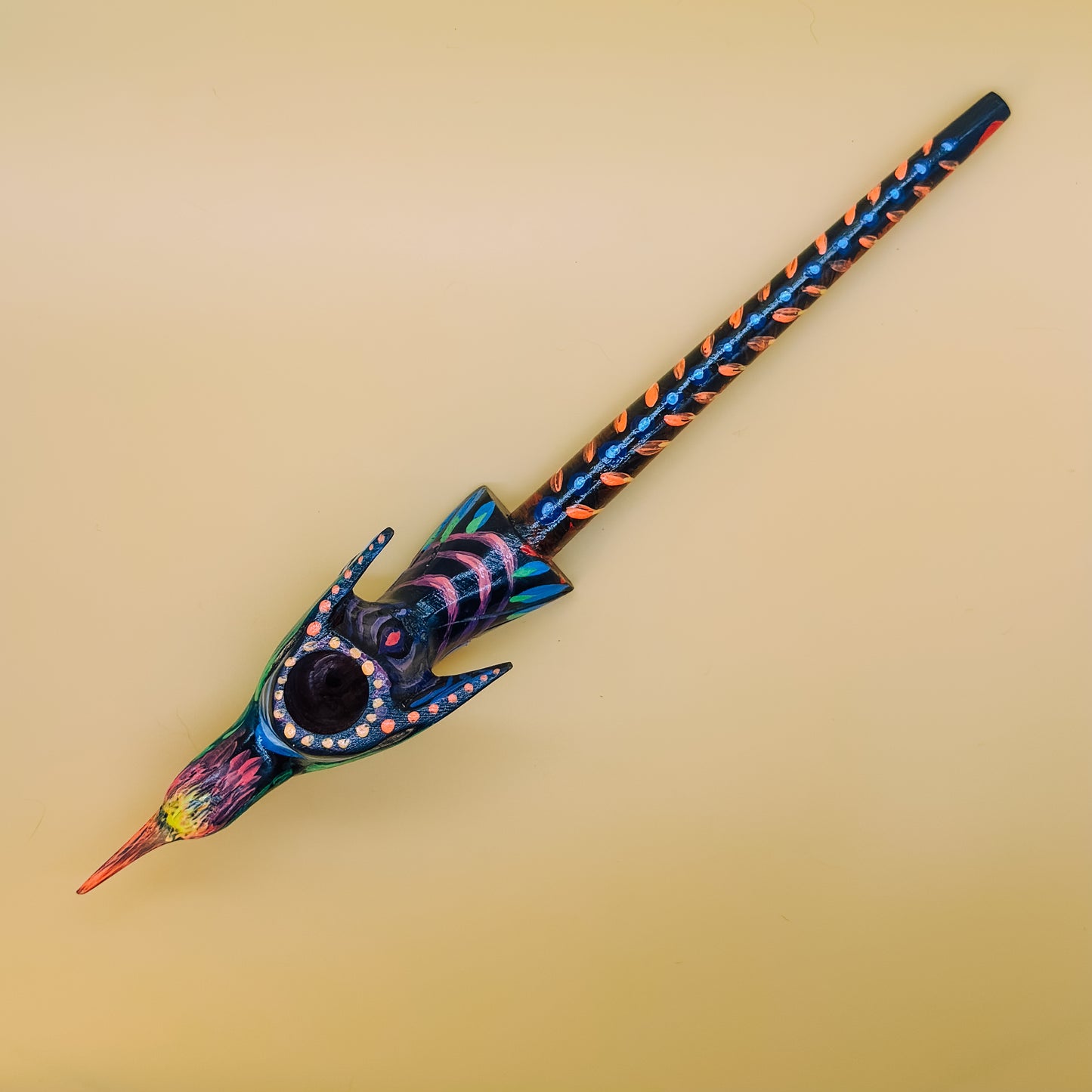 Shipibo Hummingbird Flight Prayer Pipe