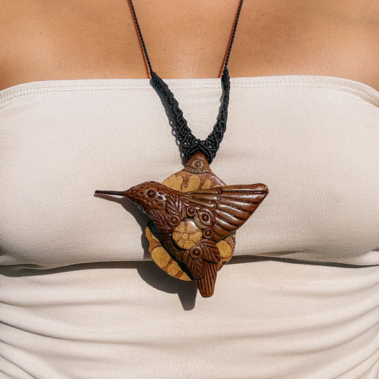 Amazonian Vine Necklace – Hummingbird Blossom