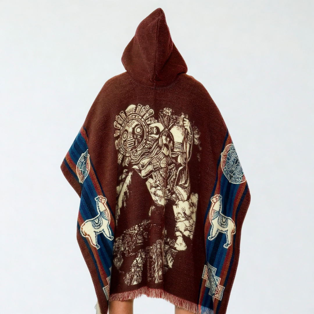 Hooded Poncho – Inca Warrior