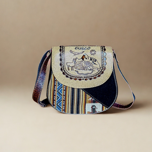 Cusco Crossbody Purse – Blue Condor
