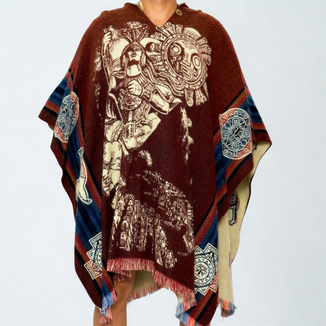Hooded Poncho – Inca Warrior