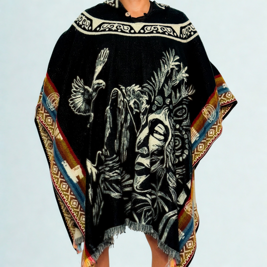 Hooded Poncho – Jungle Shaman
