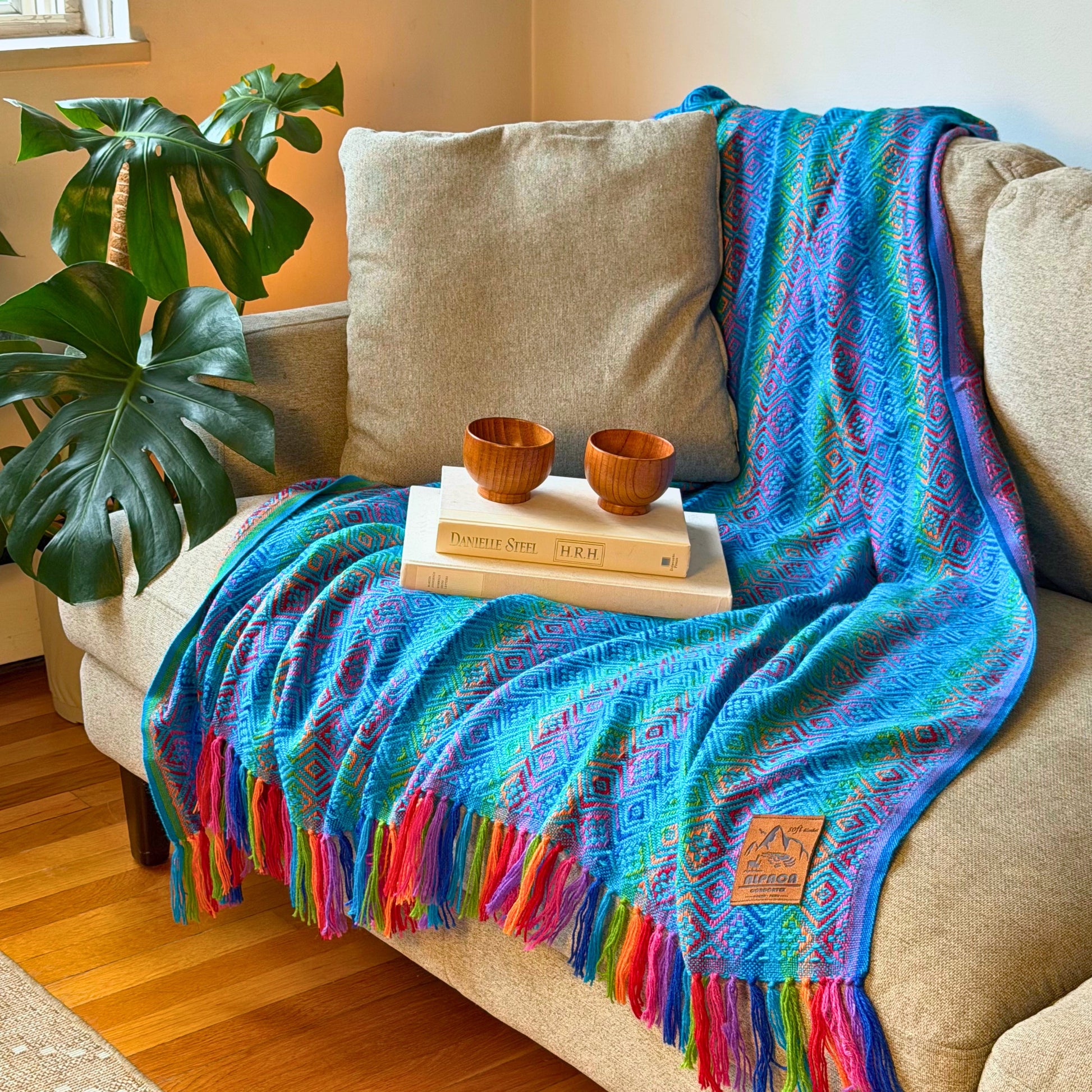 Andean Blanket No. 01 - draped over armchair