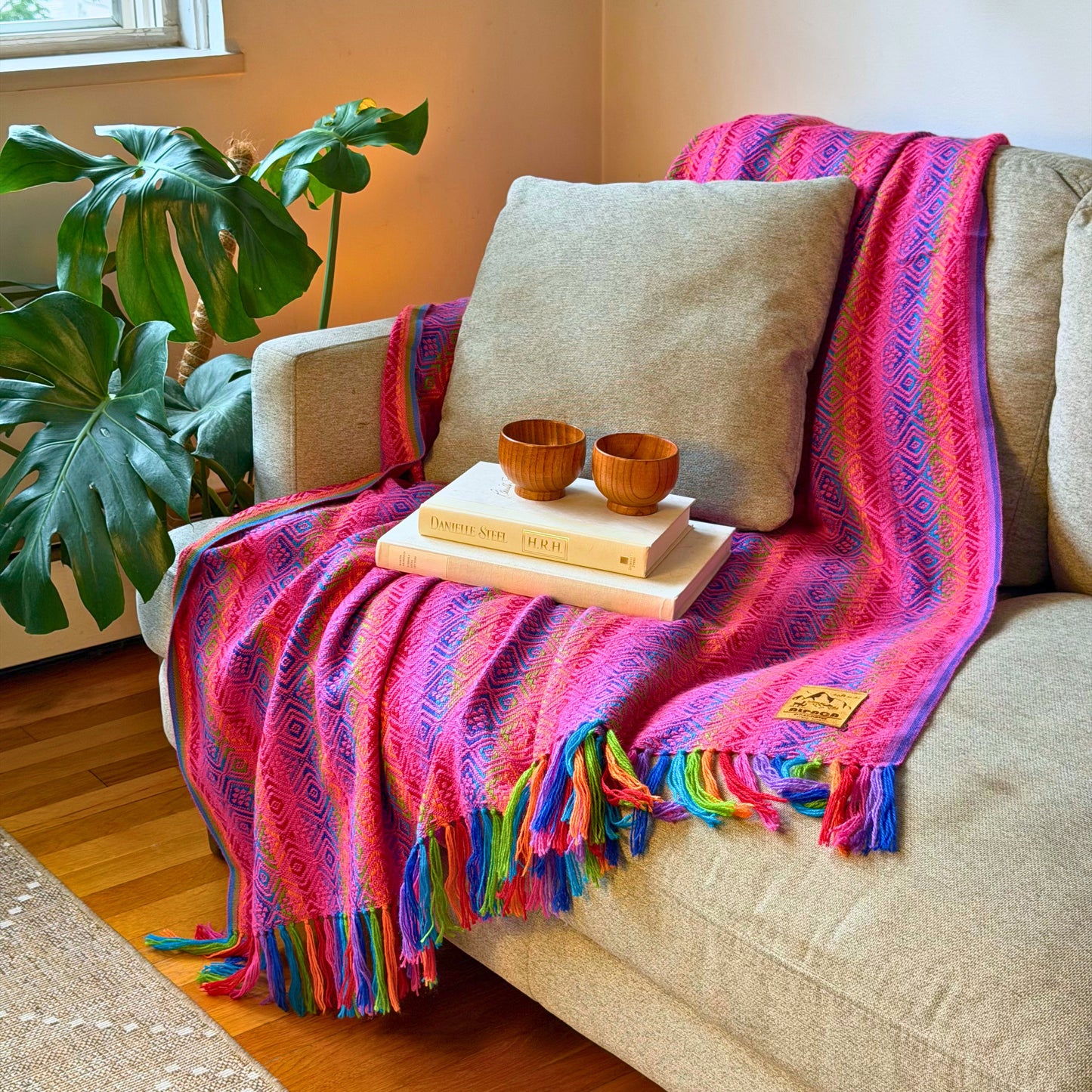 Andean Blanket No. 04 - draped over armchair